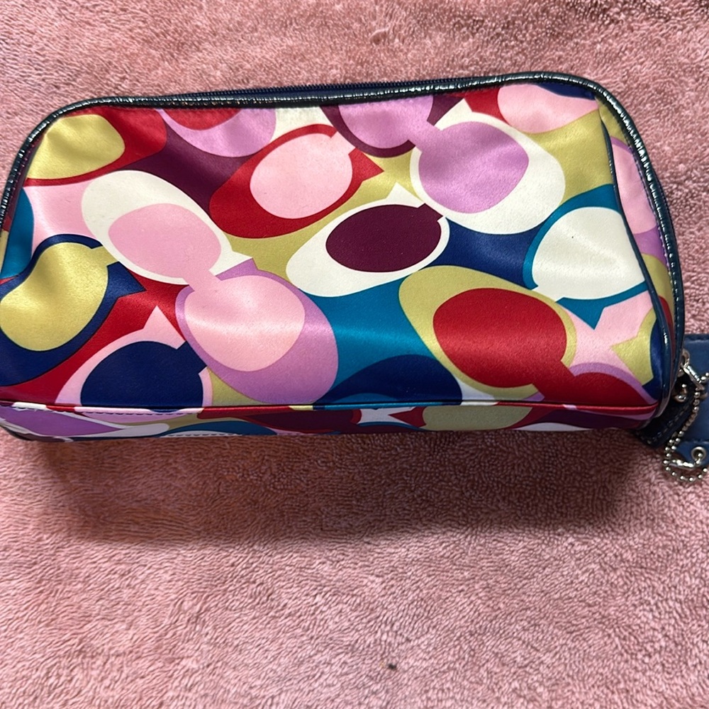 Coach make up bag multicolored